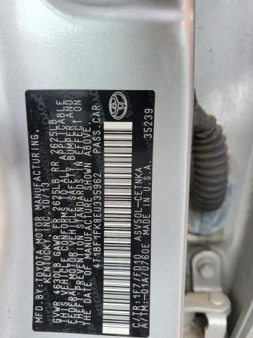 Photo 11 VIN: 4T1BF1FK8EU335962 - TOYOTA CAMRY L 