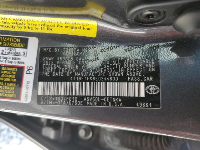 Photo 12 VIN: 4T1BF1FK8EU344600 - TOYOTA CAMRY L 