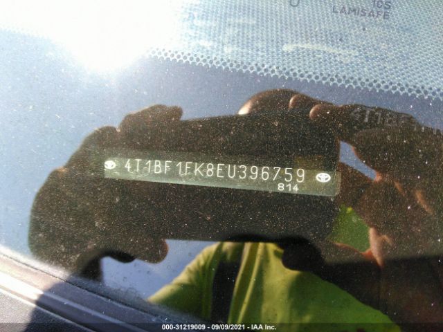 Photo 8 VIN: 4T1BF1FK8EU396759 - TOYOTA CAMRY 