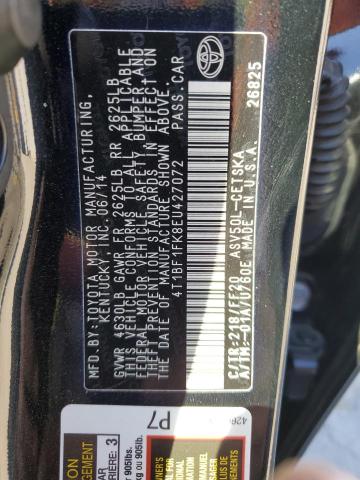 Photo 11 VIN: 4T1BF1FK8EU427072 - TOYOTA CAMRY 