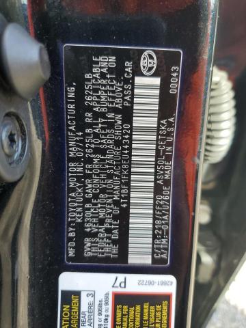 Photo 12 VIN: 4T1BF1FK8EU443420 - TOYOTA CAMRY L 