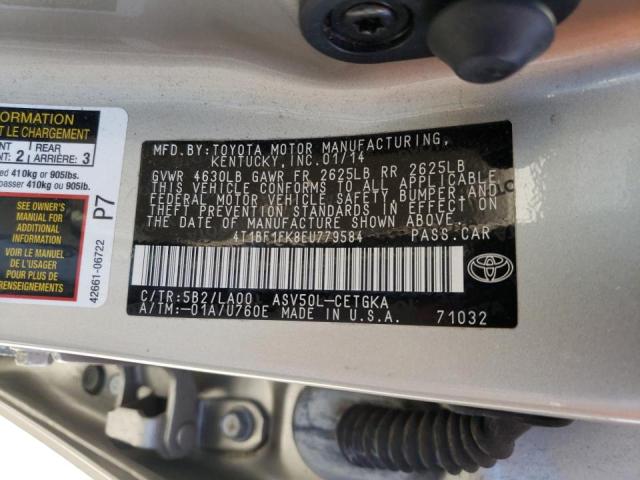 Photo 11 VIN: 4T1BF1FK8EU779584 - TOYOTA CAMRY L 