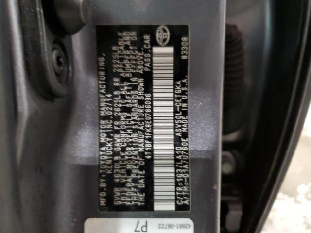 Photo 11 VIN: 4T1BF1FK8EU786096 - TOYOTA CAMRY L 