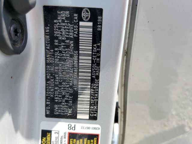 Photo 11 VIN: 4T1BF1FK8EU788656 - TOYOTA CAMRY 