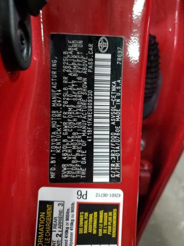 Photo 12 VIN: 4T1BF1FK8EU809330 - TOYOTA CAMRY 