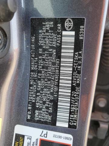 Photo 11 VIN: 4T1BF1FK8EU813183 - TOYOTA CAMRY L 