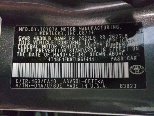 Photo 9 VIN: 4T1BF1FK8EU864411 - TOYOTA CAMRY L 