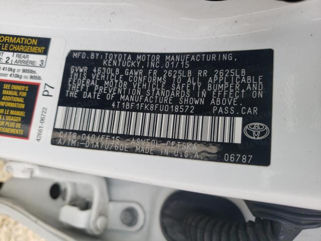 Photo 11 VIN: 4T1BF1FK8FU018572 - TOYOTA CAMRY 