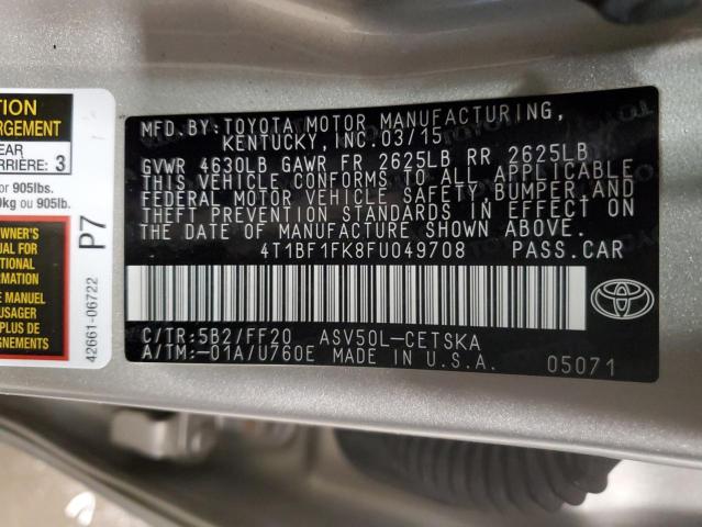 Photo 11 VIN: 4T1BF1FK8FU049708 - TOYOTA CAMRY 