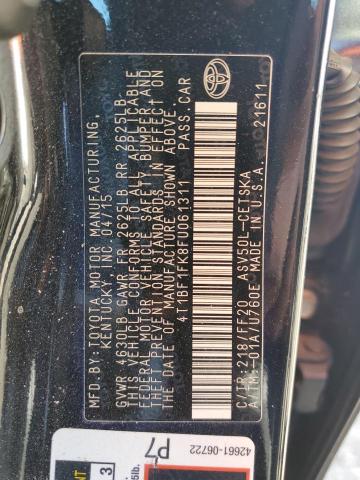 Photo 11 VIN: 4T1BF1FK8FU061311 - TOYOTA CAMRY LE 