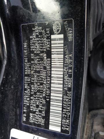 Photo 12 VIN: 4T1BF1FK8FU096088 - TOYOTA CAMRY LE 