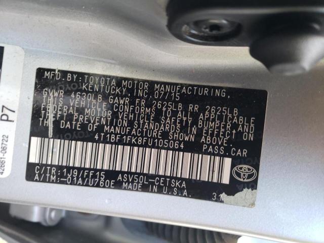 Photo 11 VIN: 4T1BF1FK8FU105064 - TOYOTA CAMRY LE 