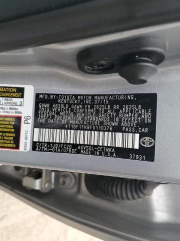 Photo 11 VIN: 4T1BF1FK8FU110376 - TOYOTA CAMRY LE 