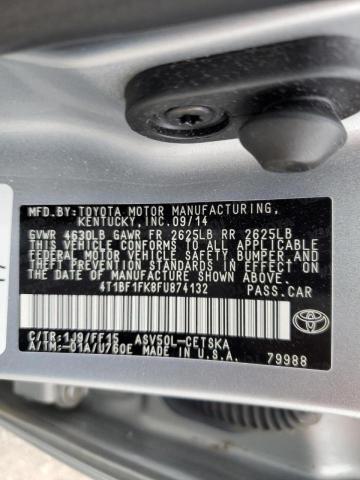 Photo 11 VIN: 4T1BF1FK8FU874132 - TOYOTA CAMRY LE 