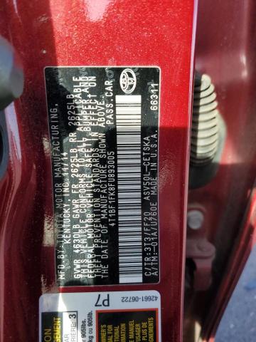 Photo 11 VIN: 4T1BF1FK8FU893005 - TOYOTA CAMRY 