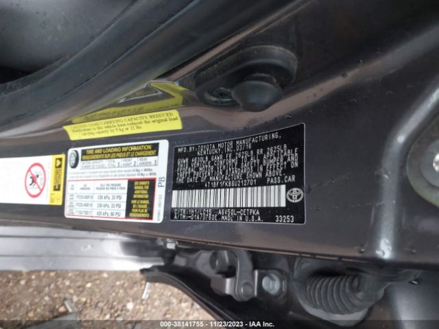 Photo 8 VIN: 4T1BF1FK8GU212701 - TOYOTA CAMRY 