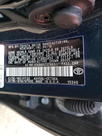 Photo 9 VIN: 4T1BF1FK8GU237601 - TOYOTA CAMRY LE 