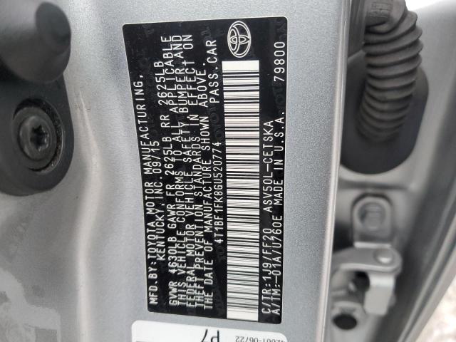 Photo 11 VIN: 4T1BF1FK8GU520774 - TOYOTA CAMRY 