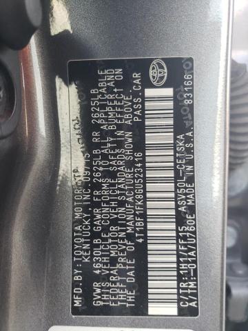 Photo 11 VIN: 4T1BF1FK8GU523416 - TOYOTA CAMRY LE 