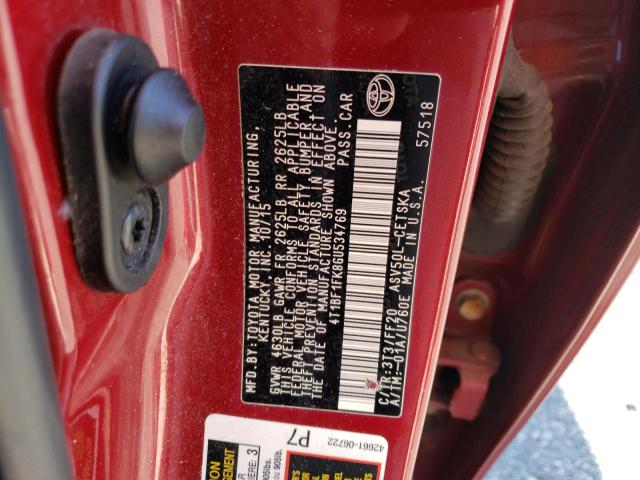 Photo 11 VIN: 4T1BF1FK8GU534769 - TOYOTA CAMRY 