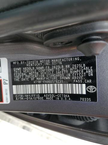 Photo 11 VIN: 4T1BF1FK8GU576231 - TOYOTA CAMRY LE 