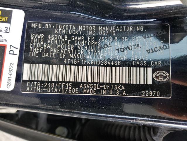 Photo 11 VIN: 4T1BF1FK8HU284466 - TOYOTA CAMRY 