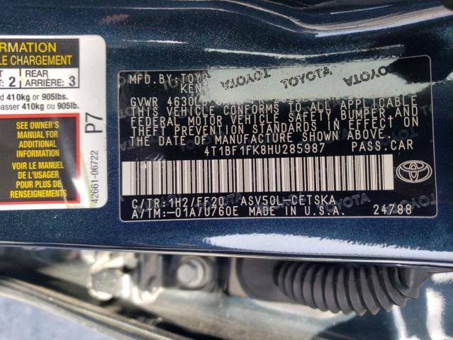 Photo 11 VIN: 4T1BF1FK8HU285987 - TOYOTA CAMRY 