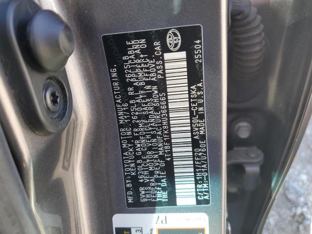 Photo 11 VIN: 4T1BF1FK8HU366665 - TOYOTA CAMRY LE 