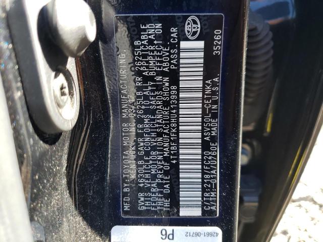 Photo 11 VIN: 4T1BF1FK8HU413998 - TOYOTA CAMRY LE 