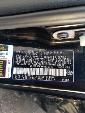 Photo 9 VIN: 4T1BF1FK8HU435712 - TOYOTA CAMRY LE 