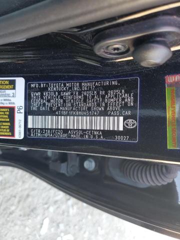 Photo 9 VIN: 4T1BF1FK8HU451747 - TOYOTA CAMRY LE 