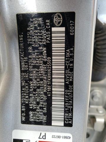 Photo 12 VIN: 4T1BF1FK8HU625509 - TOYOTA CAMRY 