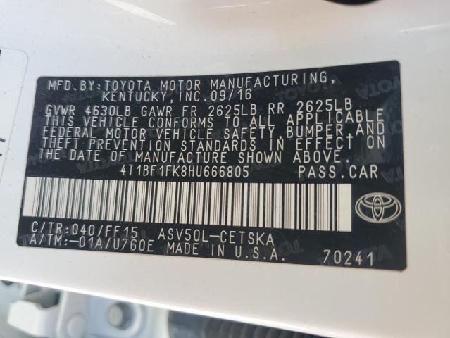 Photo 11 VIN: 4T1BF1FK8HU666805 - TOYOTA CAMRY 