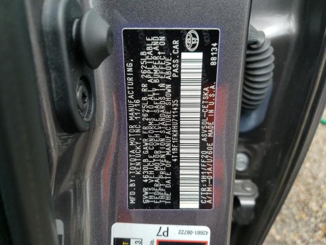 Photo 9 VIN: 4T1BF1FK8HU711435 - TOYOTA CAMRY LE 