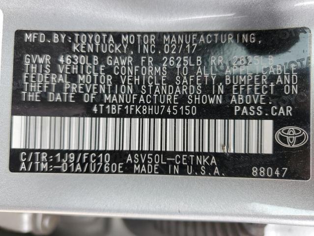 Photo 11 VIN: 4T1BF1FK8HU745150 - TOYOTA CAMRY 