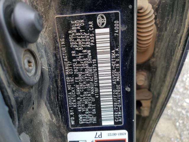 Photo 11 VIN: 4T1BF1FK8HU767519 - TOYOTA CAMRY LE 