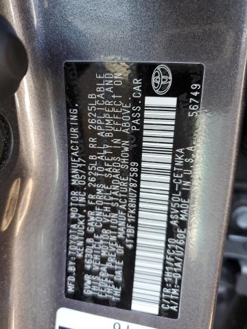 Photo 11 VIN: 4T1BF1FK8HU787589 - TOYOTA CAMRY LE 