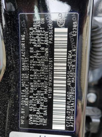 Photo 12 VIN: 4T1BF1FK8HU792761 - TOYOTA CAMRY 