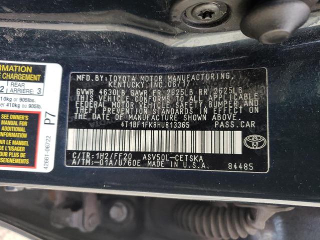 Photo 11 VIN: 4T1BF1FK8HU813365 - TOYOTA CAMRY 