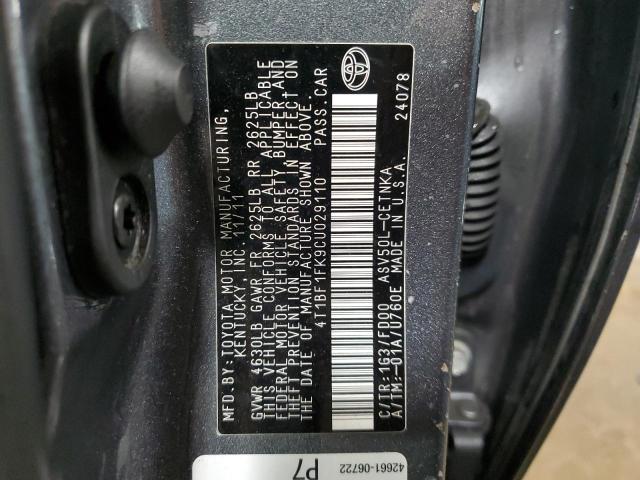 Photo 11 VIN: 4T1BF1FK9CU029110 - TOYOTA CAMRY BASE 