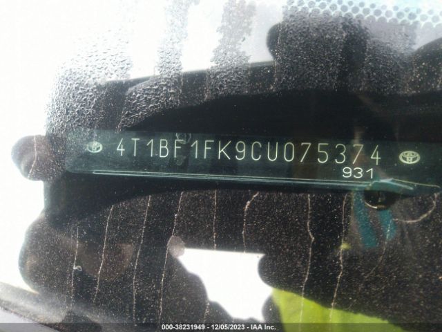 Photo 8 VIN: 4T1BF1FK9CU075374 - TOYOTA CAMRY 