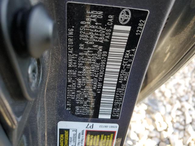 Photo 11 VIN: 4T1BF1FK9CU095799 - TOYOTA CAMRY 