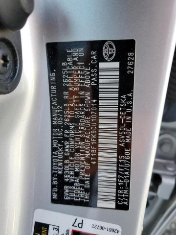 Photo 11 VIN: 4T1BF1FK9CU107014 - TOYOTA CAMRY 