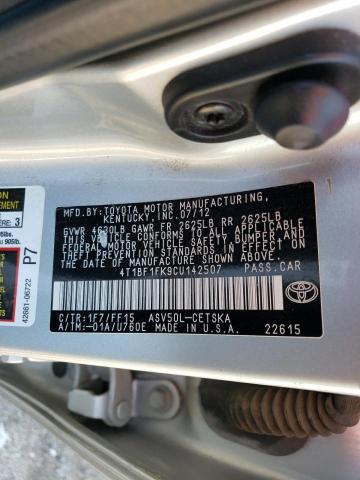 Photo 11 VIN: 4T1BF1FK9CU142507 - TOYOTA CAMRY BASE 