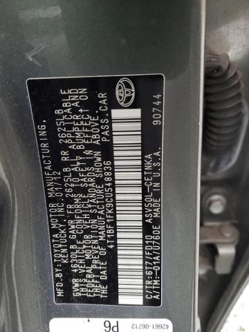 Photo 11 VIN: 4T1BF1FK9CU548836 - TOYOTA CAMRY 