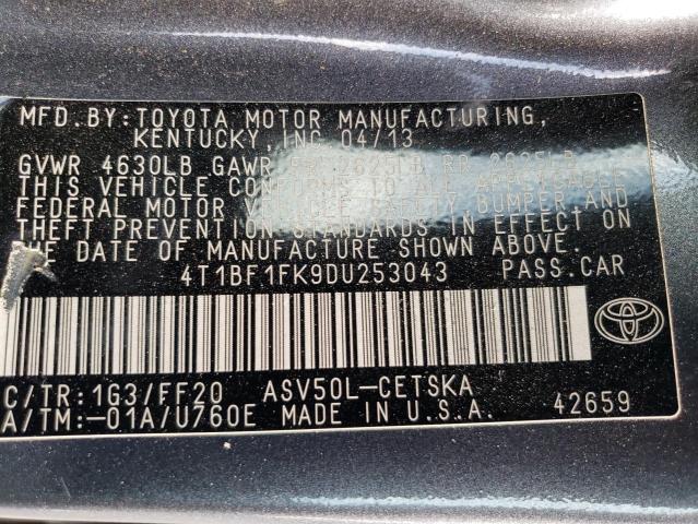 Photo 11 VIN: 4T1BF1FK9DU253043 - TOYOTA CAMRY 