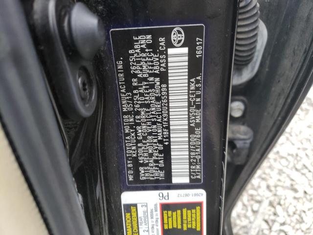 Photo 11 VIN: 4T1BF1FK9DU265998 - TOYOTA CAMRY L 