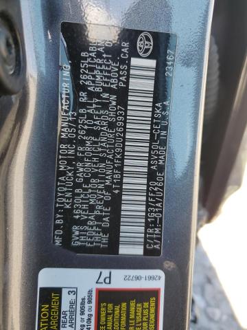 Photo 12 VIN: 4T1BF1FK9DU269937 - TOYOTA CAMRY L 