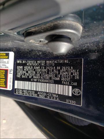 Photo 9 VIN: 4T1BF1FK9DU663325 - TOYOTA CAMRY L 