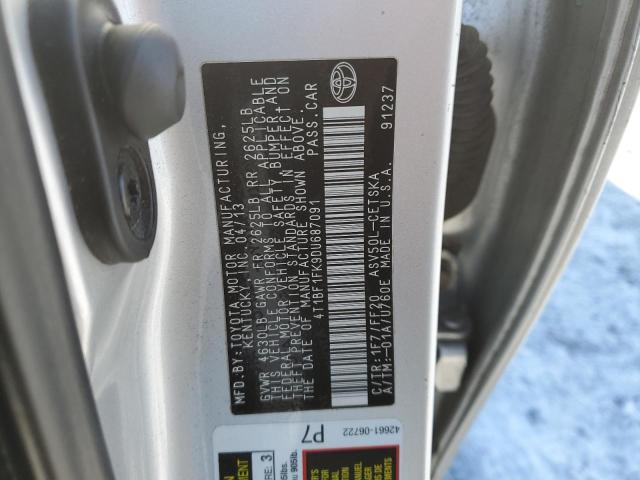 Photo 12 VIN: 4T1BF1FK9DU687091 - TOYOTA CAMRY 